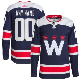 Washington Capitals Alternate Primegreen Authentic Custom Jersey - Navy