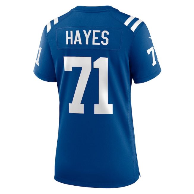 Ryan Hayes 71 Indianapolis Colts Women Team Game Jersey - Royal - Image 3