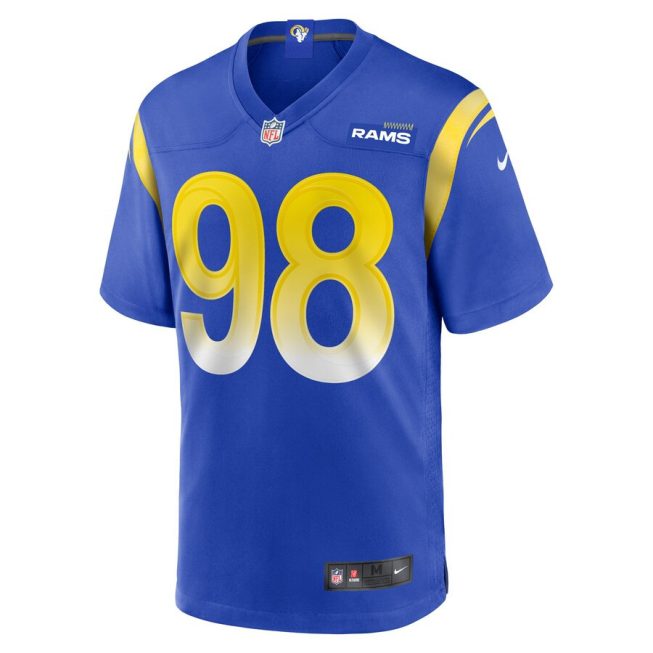 Cory Durden 98 Los Angeles Rams Men Game Jersey - Royal - Image 2