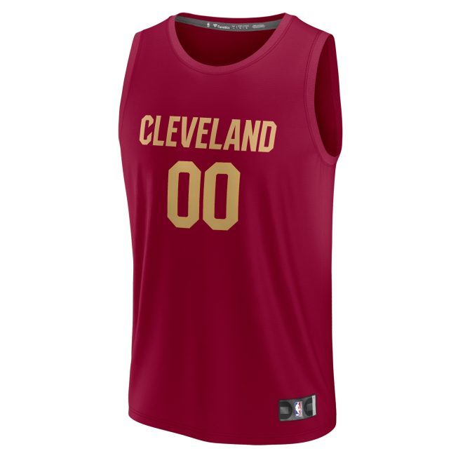 Cleveland Cavaliers Fanatics Fast Break Custom Jersey - Wine - Icon Edition - Image 2