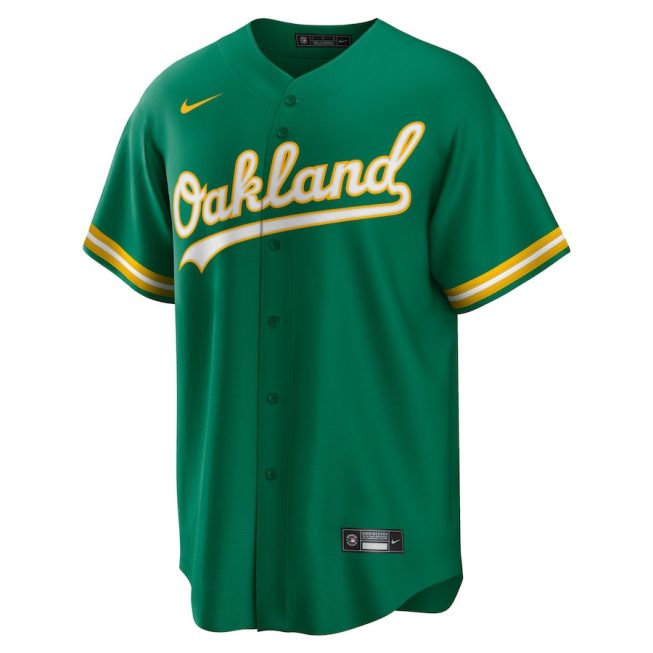 JJ Bleday 33 Oakland Athletics Alternate Team Men Jersey - Kelly Green - Image 2