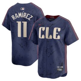 José Ramírez 11 Cleveland Guardians 2024 City Connect Limited Men Jersey - Navy