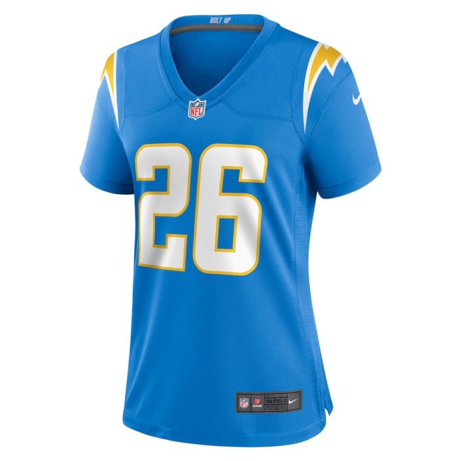Alex Erickson 82 Los Angeles Chargers Women Team Game Jersey - Powder Blue - Image 2