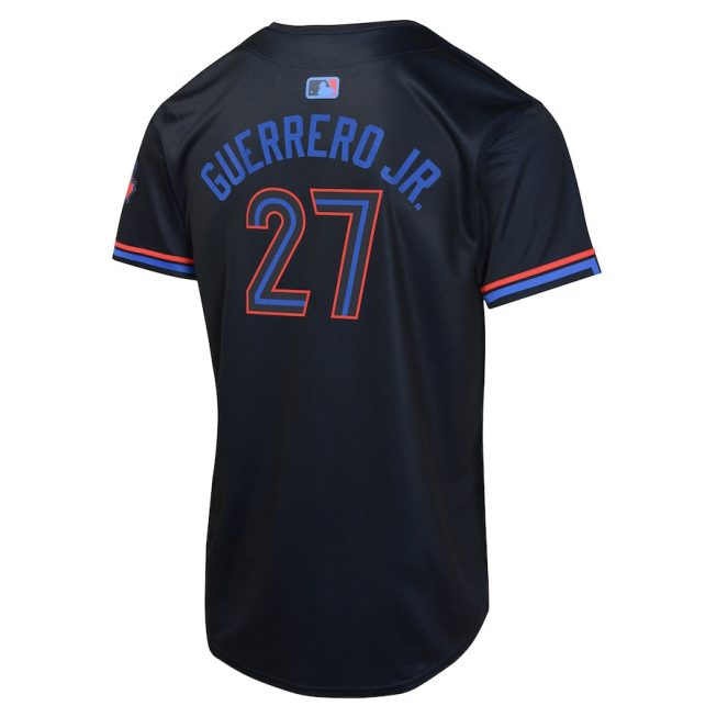 Vladimir Guerrero 27 Toronto Blue Jays 2024 City Connect Limited YOUTH Jersey - Navy - Image 3