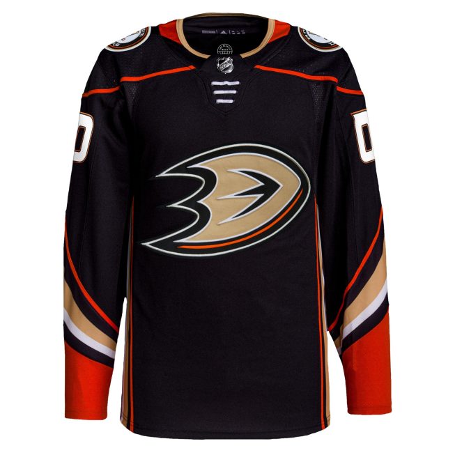 Anaheim Ducks Home Primegreen Authentic Custom Jersey - Black - Image 2