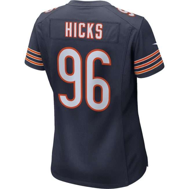 Akiem Hicks 96 New York Giants Women Game Jersey - Navy - Image 3