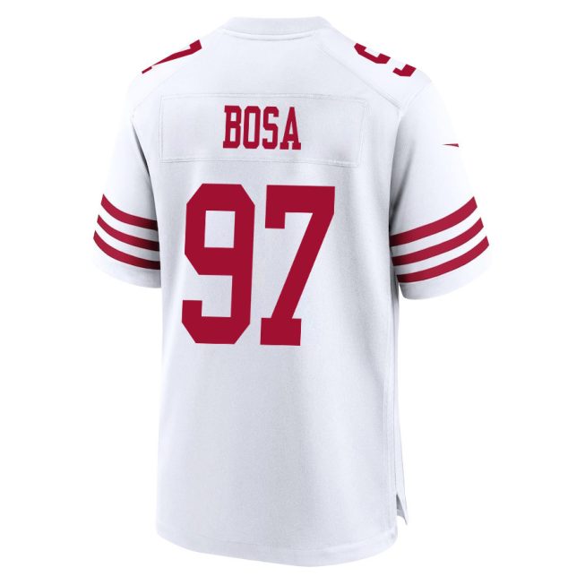Nick Bosa 97 San Francisco 49ers Run Bosa Run Game Men Jersey - White - Image 3