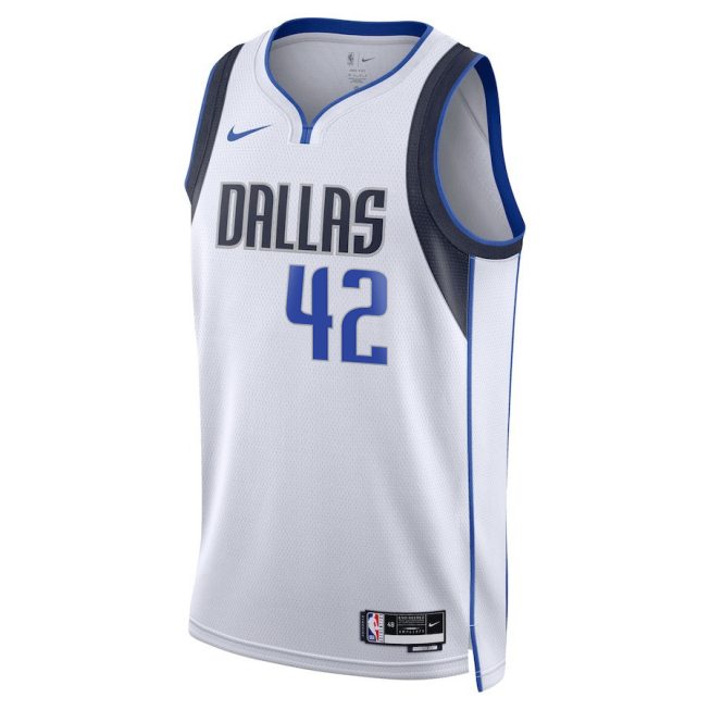 Maxi Kleber 42 Dallas Mavericks 2024 FINALS PATCH Swingman Jersey - Association Edition - White - Image 2