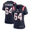 Andrew Stueber New England Patriots Women's Game Player Jersey - Navy