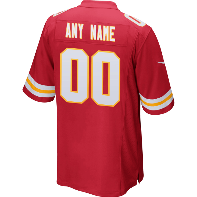 Kansas City Chiefs vs. San Francisco 49ers Super Bowl LVIII Matchup Game Custom Men Jersey - Red - Image 3