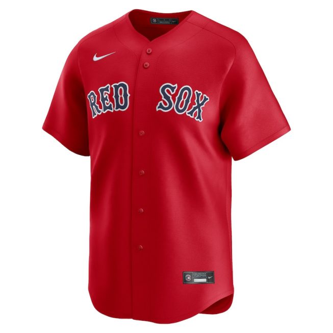 Boston Red Sox Alternate Limited Custom Men Jersey - Red - Image 2