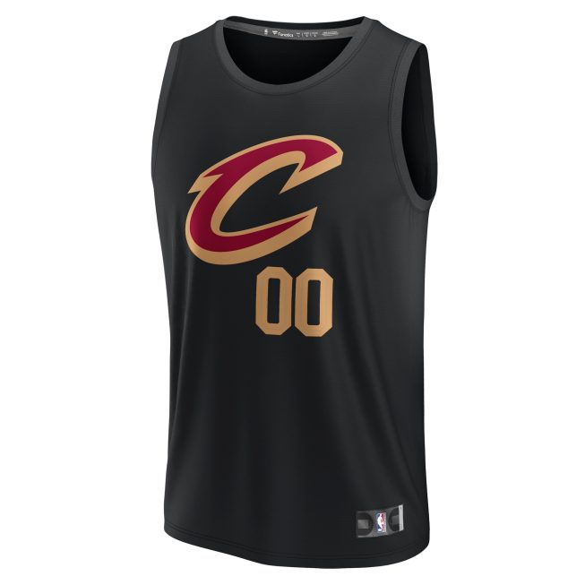 Cleveland Cavaliers Fanatics Fast Break Custom Jersey - Black - Statement Edition - Image 2