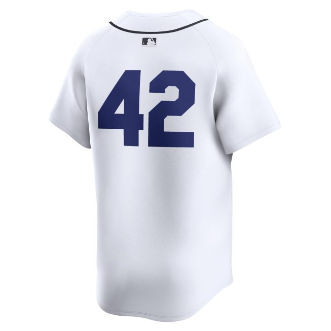 Detroit Tigers 2024 Jackie Robinson Day Home Limited Jersey - White - Image 3