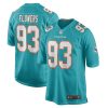 Trey Flowers Miami Dolphins Game Player Jersey - Aqua