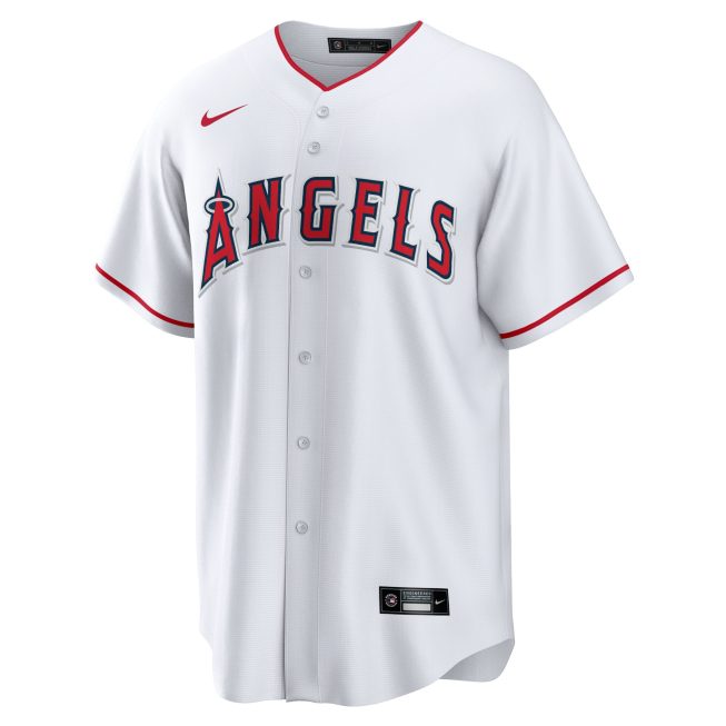 Los Angeles Angels Home Blank Replica Jersey - White - Image 2