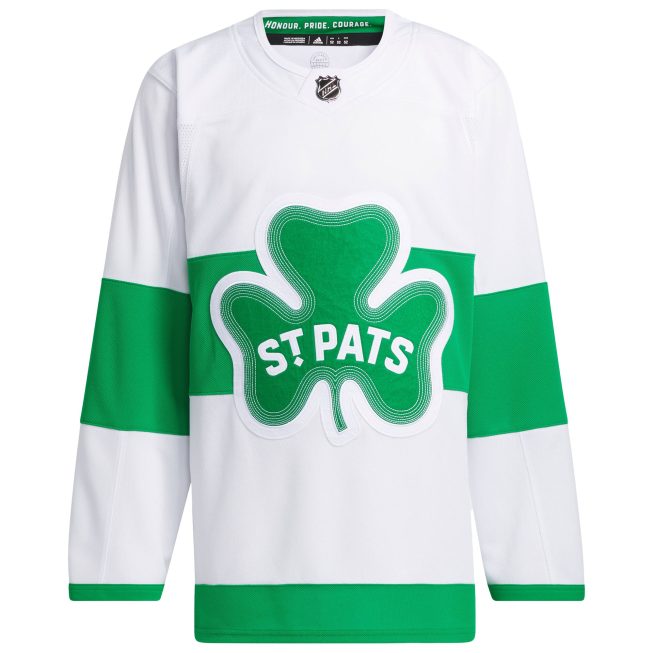 Toronto Maple Leafs St. Patricks Alternate Primegreen Authentic Jersey - White - Image 2