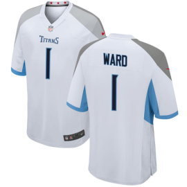 Tennessee Titans 1 Cameron Ward White 2025 Draft F U S E Vapor Limited Stitched Jersey