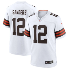 Cleveland Browns Shedeur Sanders 2025 Draft 2nd Alternate Game White Jersey